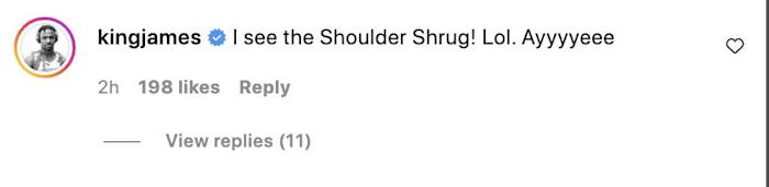 LeBron James' Comment.